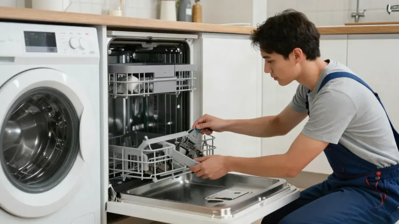 Preparing your dishwasher for holiday cooking in Los Angeles: dishwasher kitchen cleaning